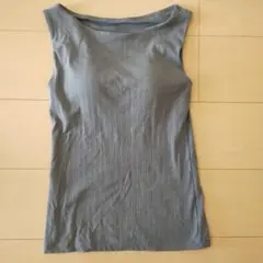 GU グレー ノースリーブ トップス Sサイズ