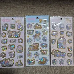 リラックマ キラッとぷくぷくエアーシール　3枚セット