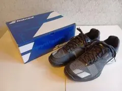 【元箱付き】Babolat テニスシューズ 26.5cm 白黒のサムネイル