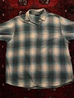 好配色 PENDLETON オンブレ シャドー チェック ループ カラー シャツ
