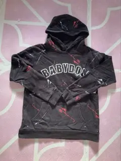 BABYDOLL ブラック フード付きパーカー M レディース