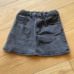 ZARA KIDS ダークグレー デニムスカート　110