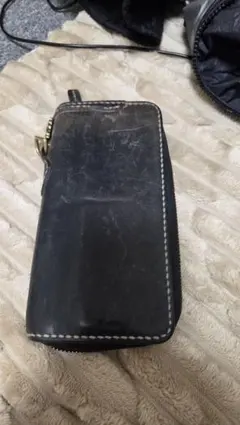 栃木レザーの長財布中古品