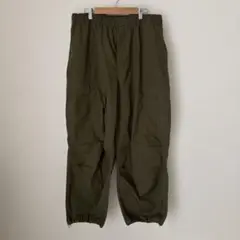 GUスーパーワイドカーゴパンツ　カーキ　オリーブ　XLサイズ
