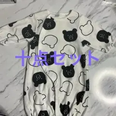 ロンパース ネイビー/ホワイト/レッド