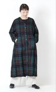 ◎新品◎CALINER カリネ　シャツワンピース　長袖ワンピース