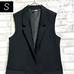 H&M 【Divided】ベスト Sサイズ ブラック ジレ