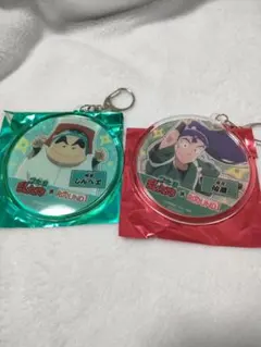 忍たま乱太郎　ラウンドワンコラボ　アクリルキーホルダー　立花仙蔵　福富しんべヱ