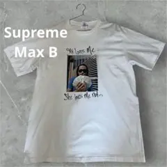 【未着用品】シュプリームMax B Tee マックスBフォトTシャツ　M 美品】Supreme Max B Tee フォトT 半袖Tシャツ ブルー M - メルカリ