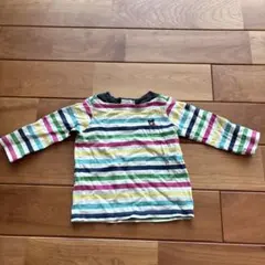 DOUBLE.B ストライプ ロンT 80