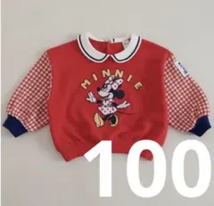 しまむら　はるぴ　ミニー 襟付き トレーナー 100 新品