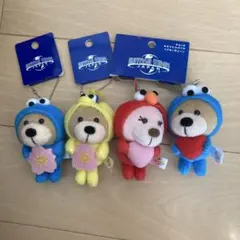 ユニバ セサミストリート マスコット キーホルダー