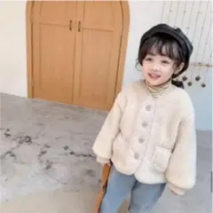 韓国子供服　アウター　モコモコ