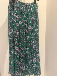 UNITED ARROWS グリーン フラワープリント ロングスカート 38