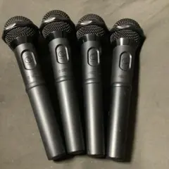 5★任天堂　WiiU/Switch　ワイヤレスマイク4本セット　レシーバーなし