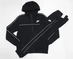 M 黒 ブラック ナイキ スウェット パーカー セットアップ MLNM