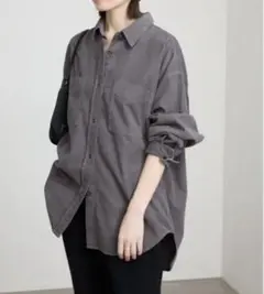 新品未使用　SLOBE IENA コーデュロイシャツ　コールシャツ