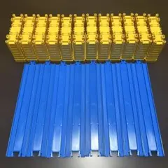 タカラトミー プラレール R-01 直線レール 8本 レンガ橋脚 12個 セット