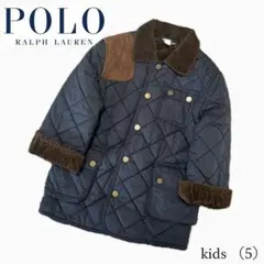 ポロ ラルフローレン キルティング ジャケット キッズ 皮 コーデュロイ