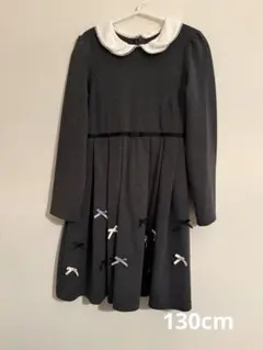 anyfam ♡グレー　リボンワンピース　130cm