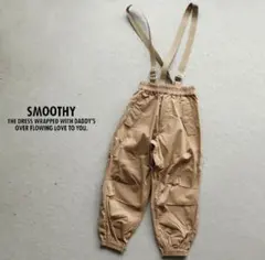 Smoothy サスペンダーカーゴパンツ ベージュ 110cm おしゃれ 男の子のサムネイル