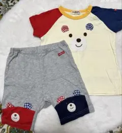 ミキハウス　ホットビスケッツ　セットアップ　80 Tシャツ　パンツ