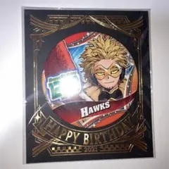 ヒロアカ　ホークス　鷹見啓悟　缶バッジ　バースデー