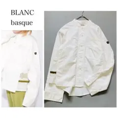 BLANC basque ブランバスク モールスキン×レースシャツ　ホワイトのサムネイル