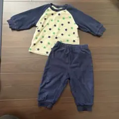 星柄フリースベビーパジャマ 80cm