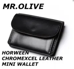 MR. OLIVE クロムエクセルレザー 二つ折り財布 ブラック - メルカリ