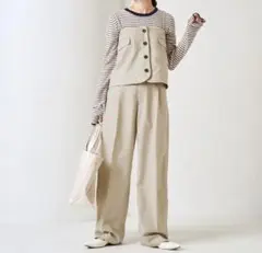 【FREAK'S STORE】ベージュ セットアップ　Mサイズ