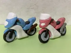 手作り　陶器置物　バイク