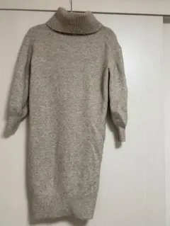 PLST タートルニットワンピース