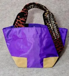 【3375】美品 シアタープロダクツ レオパード 切り替え トートバッグ 紫