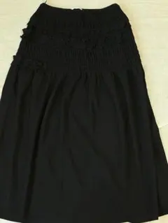 ユニクロ CECILIE BAHNSEN シャーリングスカート黒Mのサムネイル