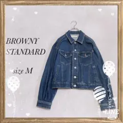 【ブラウニースタンダード】デニムジャケット(Ｍ)ジージャン ブルゾン ブルー