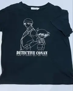 名探偵コナン　映画　赤井秀一　江戸川コナン　ブラック　L 半袖Tシャツのサムネイル