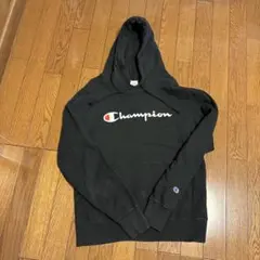 Champion ブラック パーカー X-LARGE