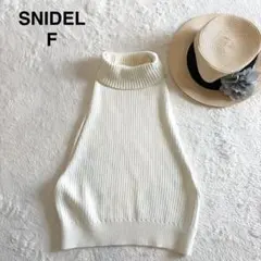 SNIDEL ノースリーブ タートルネック ニット 白　F レイヤードスタイル♪のサムネイル