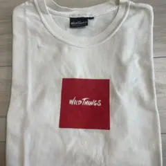 WILD THINGS ボックスロゴ Tシャツ ホワイトのサムネイル