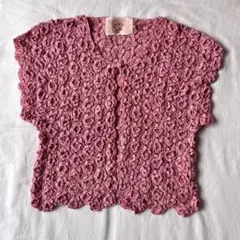 【高級】PINK HOUSE ピンクハウス ニット カーディガン 花柄 刺繍