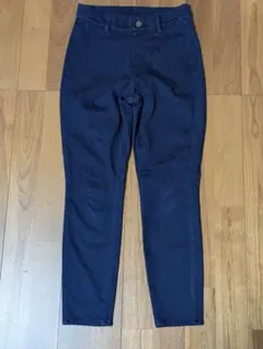 美品☆UNIQLOダークブルーレギンスパンツSサイズ
