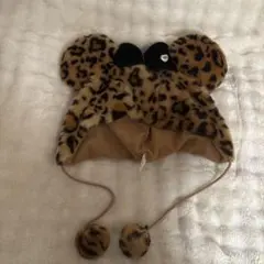 ヒョウ柄ファンキャップ