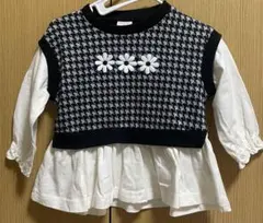 アカチャンホンポ　花柄チュニック長袖トップス　80㎝