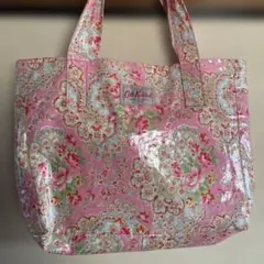 キャスキッドソン　トートバッグ　ピンク花柄