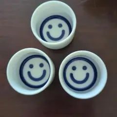 mugi様専用スマイルマーク陶器盃 3個セット