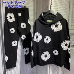 最安値【正規品】Denim Tears パーカー　ハーフパンツ　セットアップ 白花【Denim Tears】スウェットパーカー&ショートパンツ set