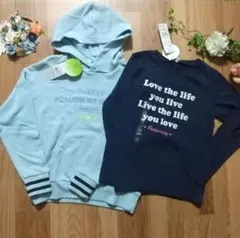 長袖Tシャツ&薄手パーカー☆140☆2枚セット合計定価 3,278円☆トレーナー