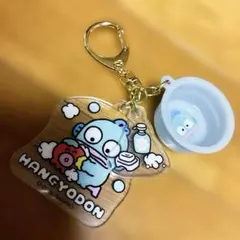 新品　サンリオ当たりくじ　ハンギョドン　アクリルキーホルダー　ブルー