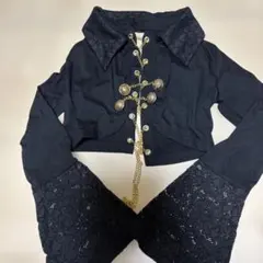 d.i.a. ブラッククロップドカーディガン